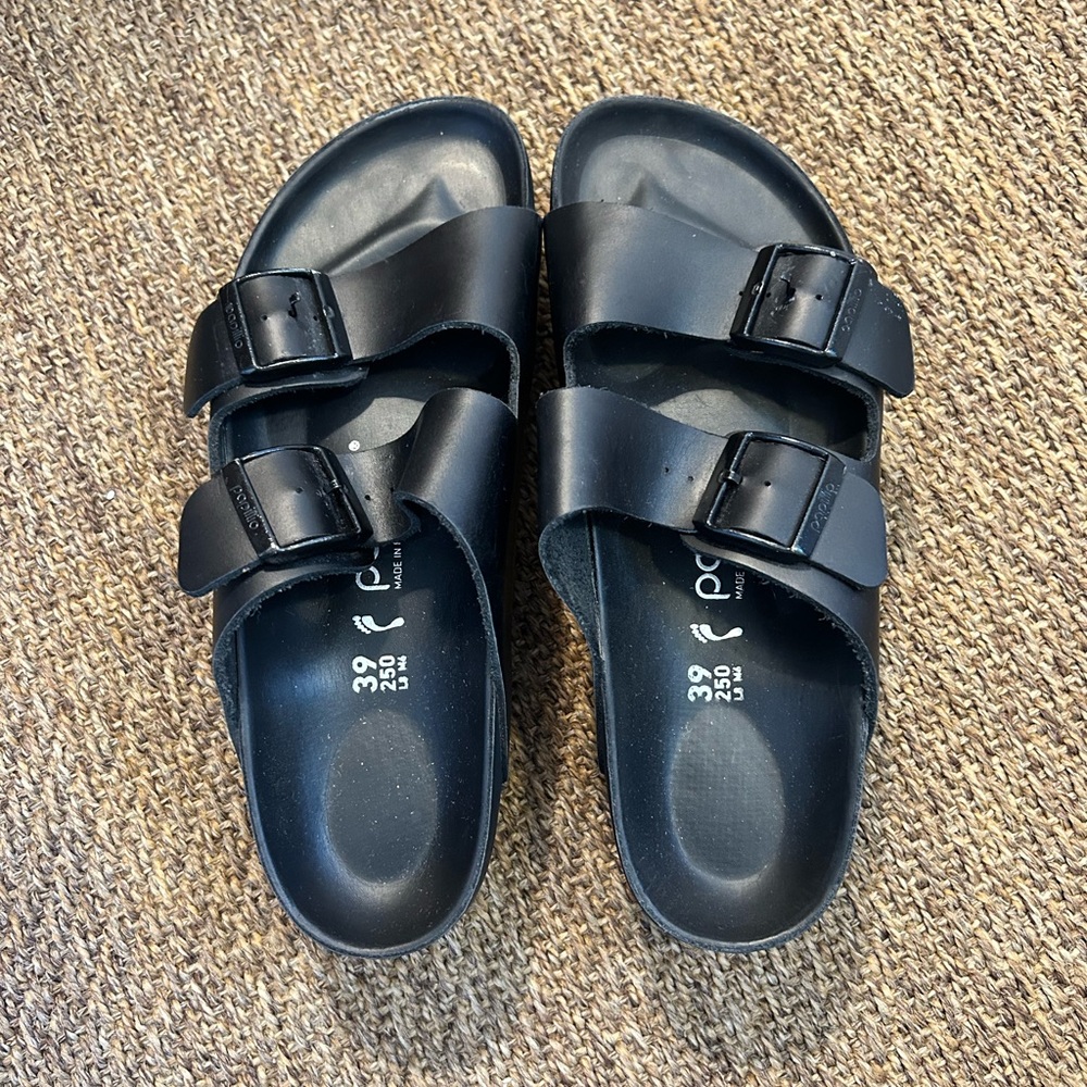 Birkenstock Black Slide Sandals - Picture 2 of 7